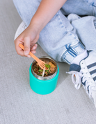 MontiiCo Food Jar MOhito 400 ml – termos dla dzieci, szczelny, utrzymuje ciepło do 7 h, idealny do szkoły, kolor: zielony