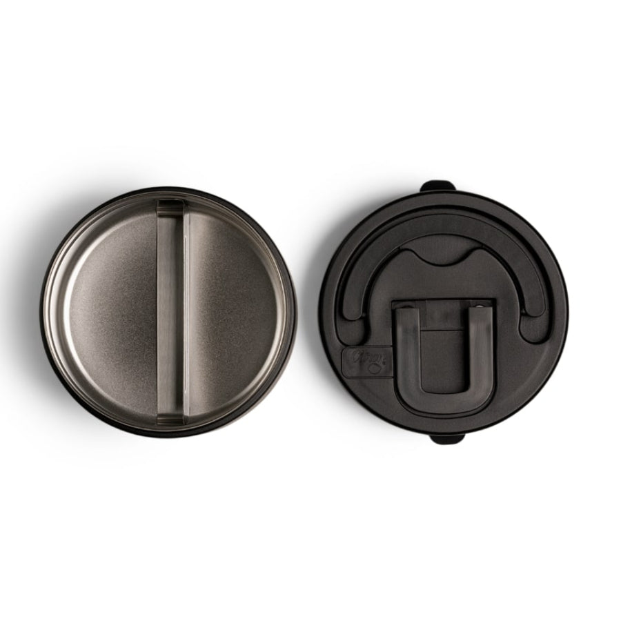 Termos obiadowy Citron 400 ml Black z podziałką – stal nierdzewna, szczelny, czarny, bez BPA, ciepło do 5h, zimno do 7h