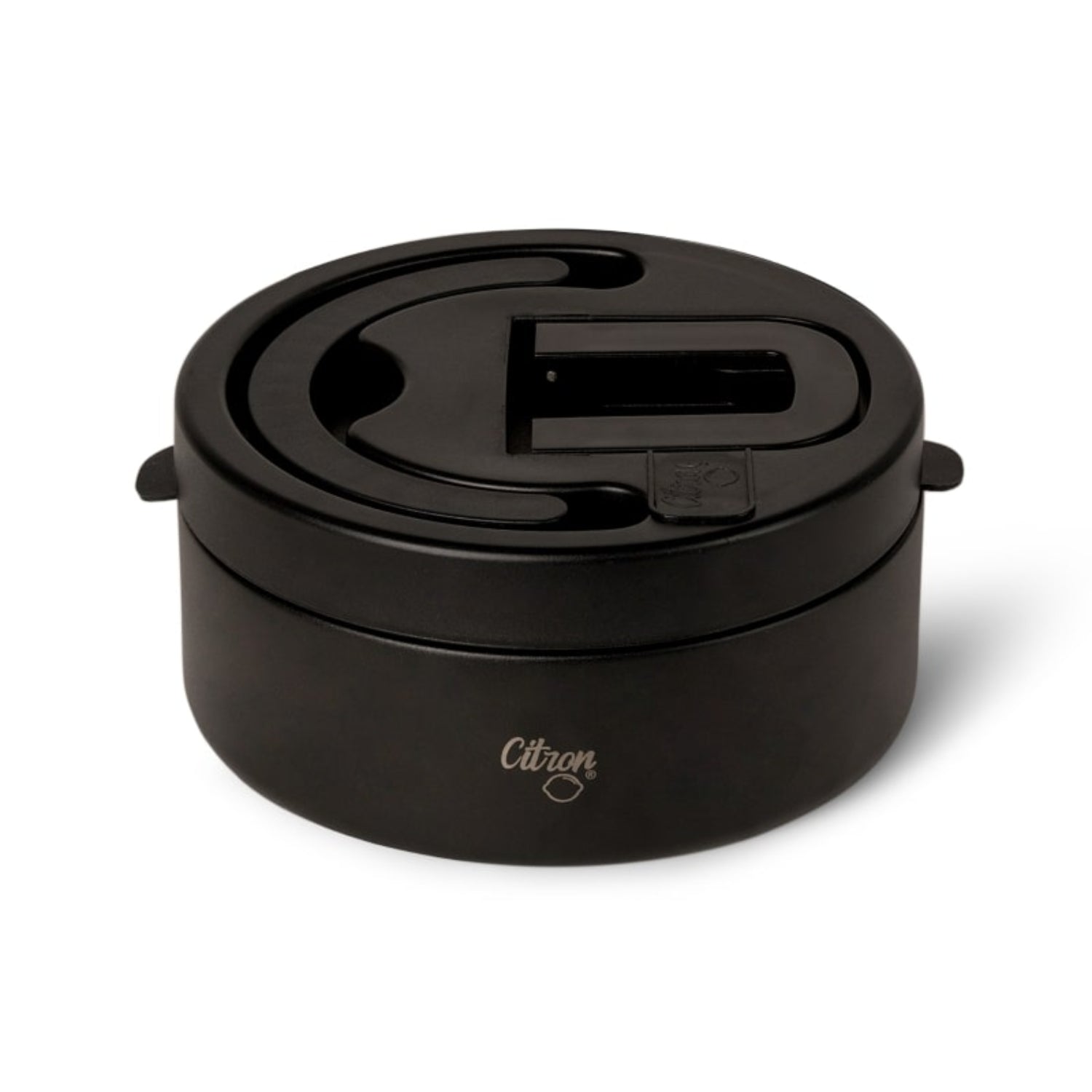 Termos obiadowy Citron 400 ml Black z podziałką – stal nierdzewna, szczelny, czarny, bez BPA, ciepło do 5h, zimno do 7h