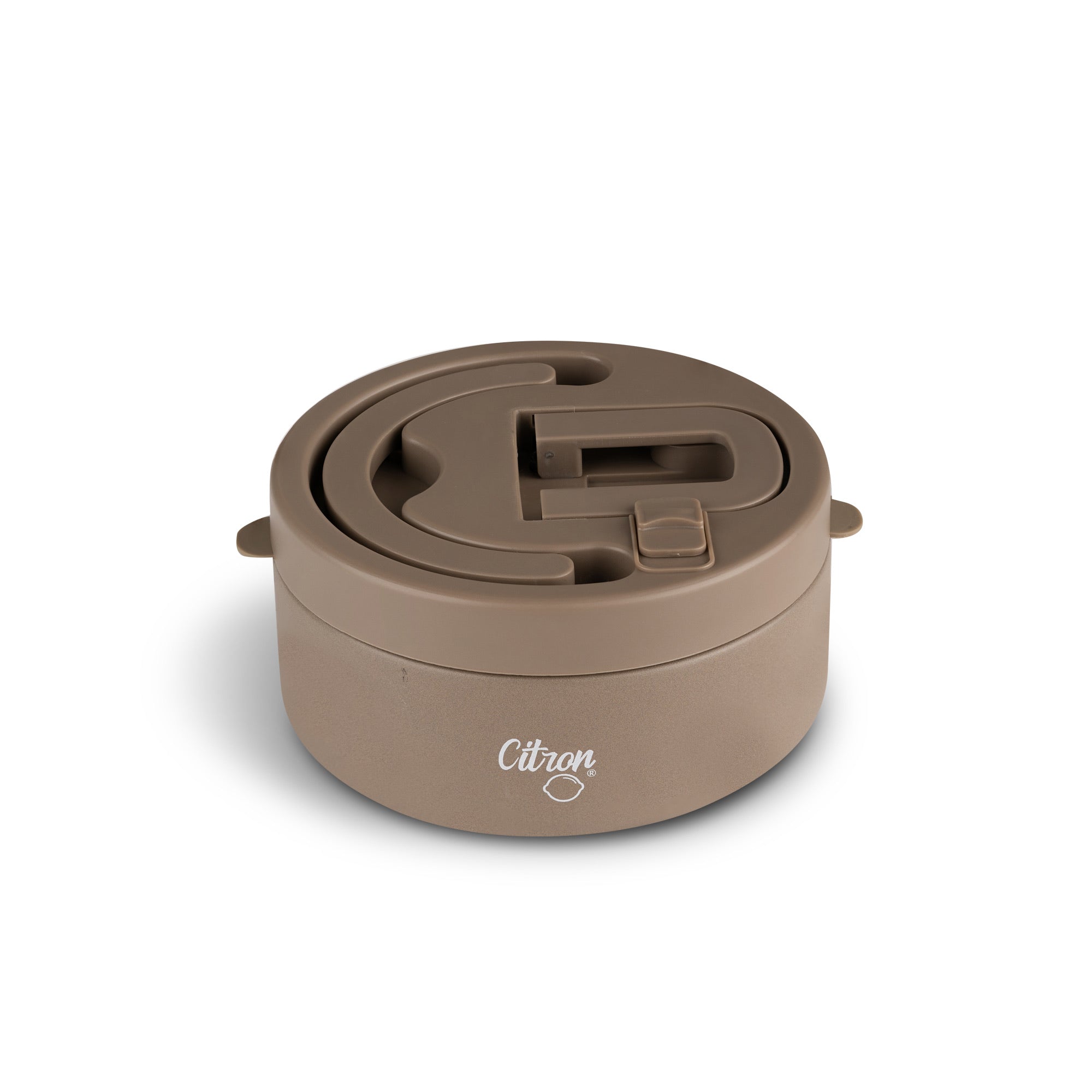 Termos obiadowy Citron 400 ml Brown z podziałką – stal nierdzewna, szczelny, brązowy, bez BPA, ciepło do 5h, zimno do 7h