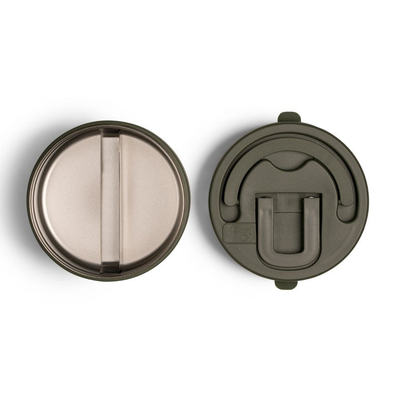 Termos obiadowy Citron 400 ml Olive Green z podziałką – stal nierdzewna, szczelny, oliwkowy, bez BPA, ciepło do 5h, zimno do 7h