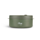 Termos obiadowy Citron 400 ml Olive Green z podziałką – stal nierdzewna, szczelny, oliwkowy, bez BPA, ciepło do 5h, zimno do 7h
