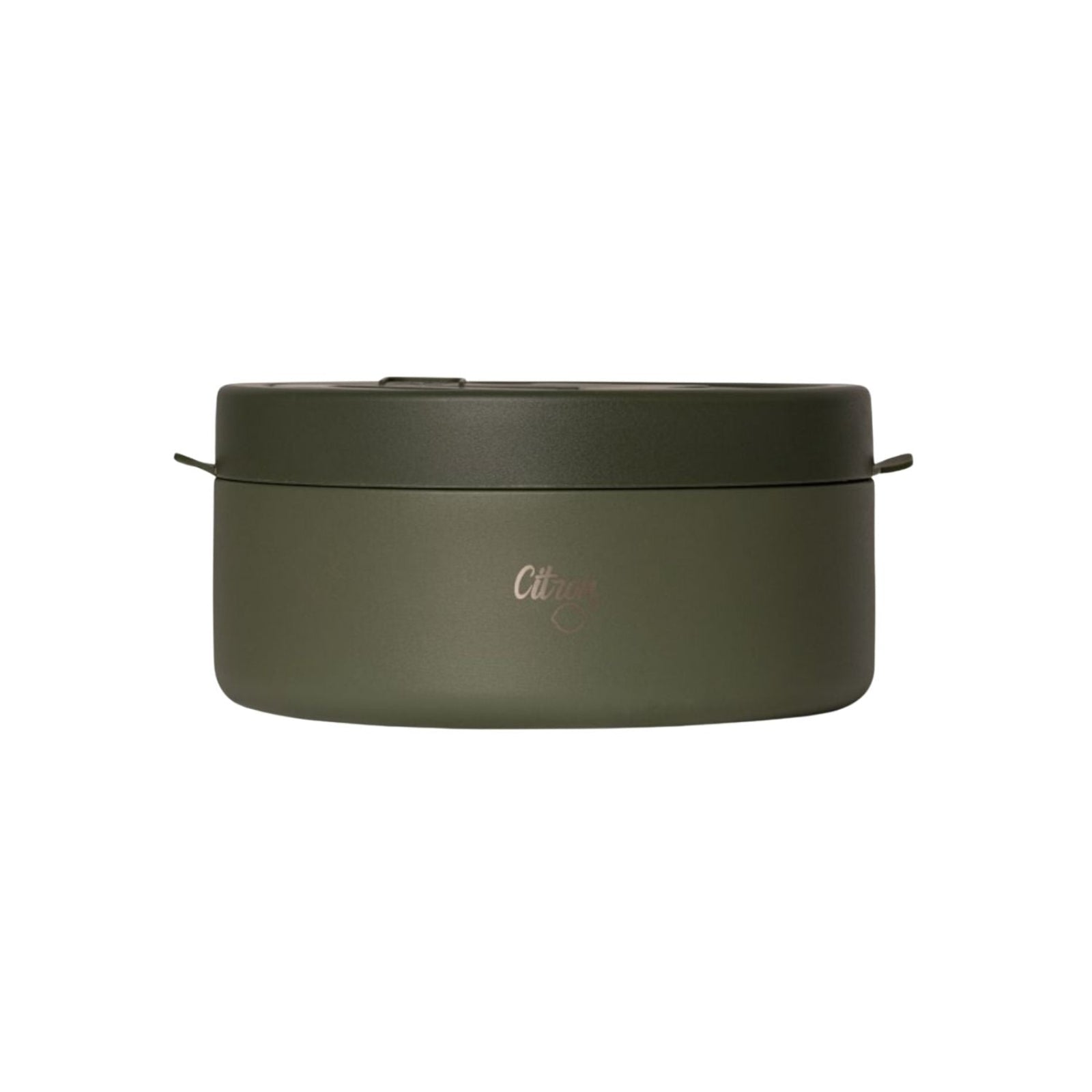 Termos obiadowy Citron 400 ml Olive Green z podziałką – stal nierdzewna, szczelny, oliwkowy, bez BPA, ciepło do 5h, zimno do 7h