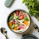 Termos obiadowy Citron 400 ml Olive Green z podziałką – stal nierdzewna, szczelny, oliwkowy, bez BPA, ciepło do 5h, zimno do 7h