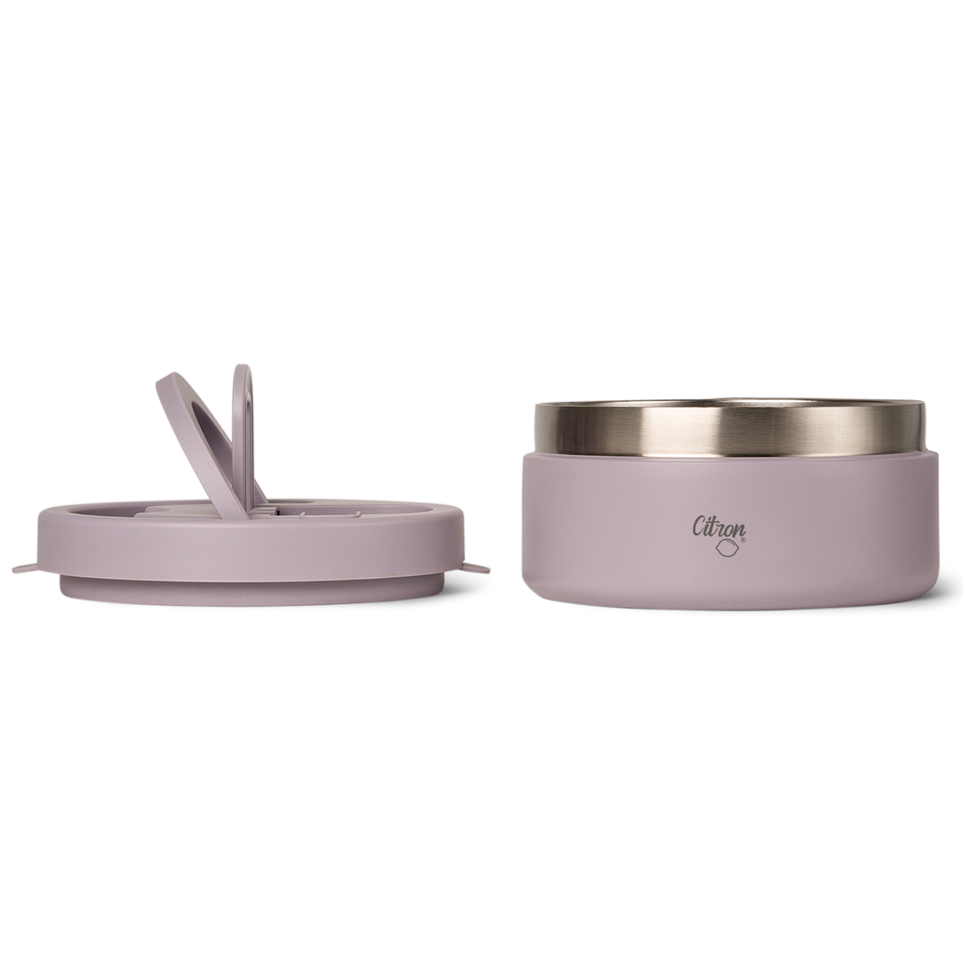 Termos obiadowy Citron 400 ml Purple z podziałką – stal nierdzewna, szczelny, fioletowy, bez BPA, ciepło do 5h, zimno do 7h