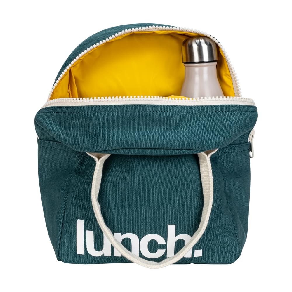 Torba termiczna na lunch Cypress – ekologiczna, pojemna, z bawełny organicznej i RPET, wodoodporna i lekka, kolor: zielony 