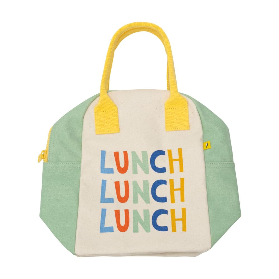 Torba termiczna na lunch Triple Lunch – ekologiczna, pojemna, z bawełny organicznej i RPET, wodoodporna i lekka, kolor: zielony
