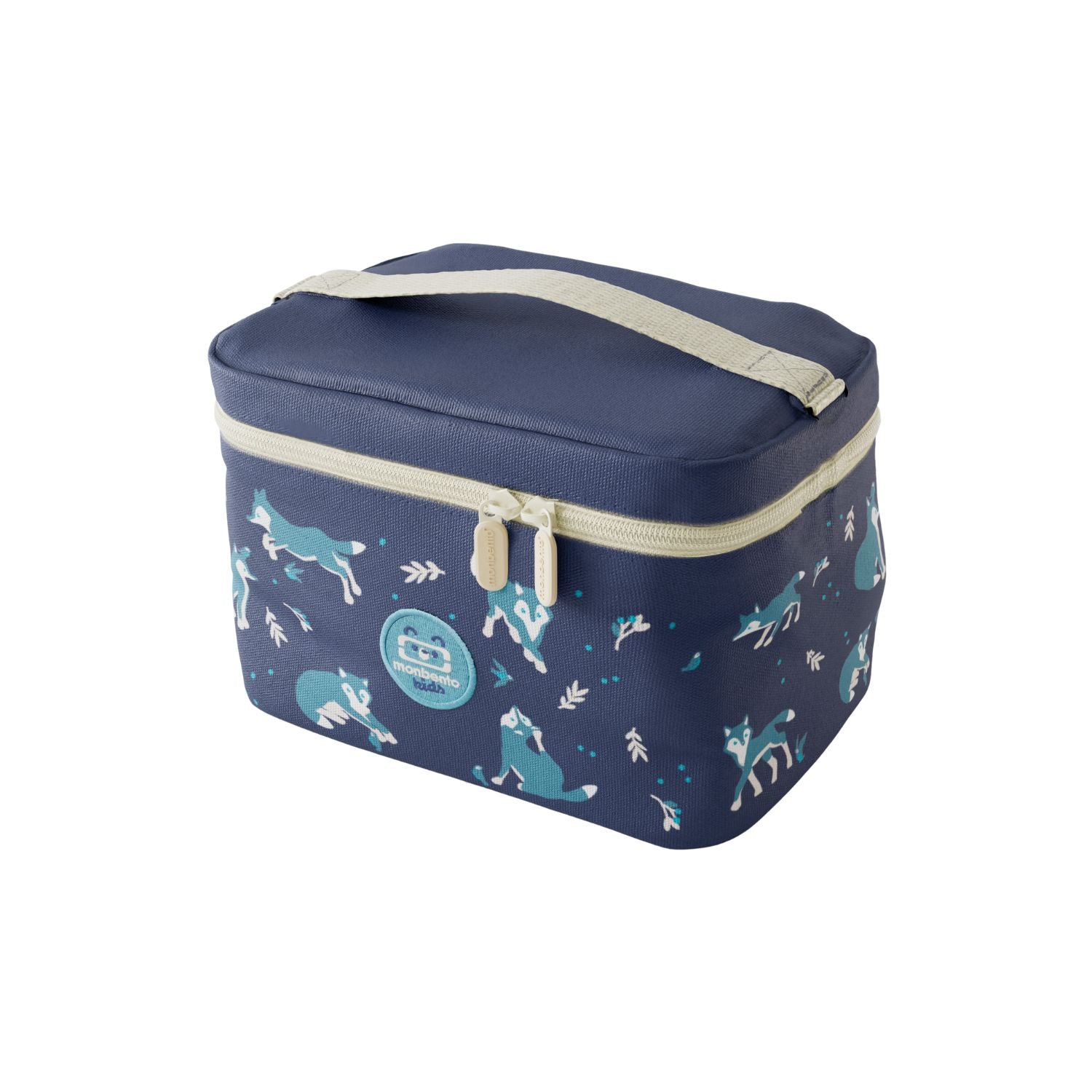 Torba termiczna Monbento Frosty Wolf – 5L pojemności, izolacja, łatwe otwieranie, z kieszonką. Na lunch, bidon i przekąski, wzór: wilki