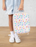 Torba termiczna MontiiCo Daisy Dream L – dwie komory, wkład chłodzący, wodoodporna i trwała, wzór: kwiatki