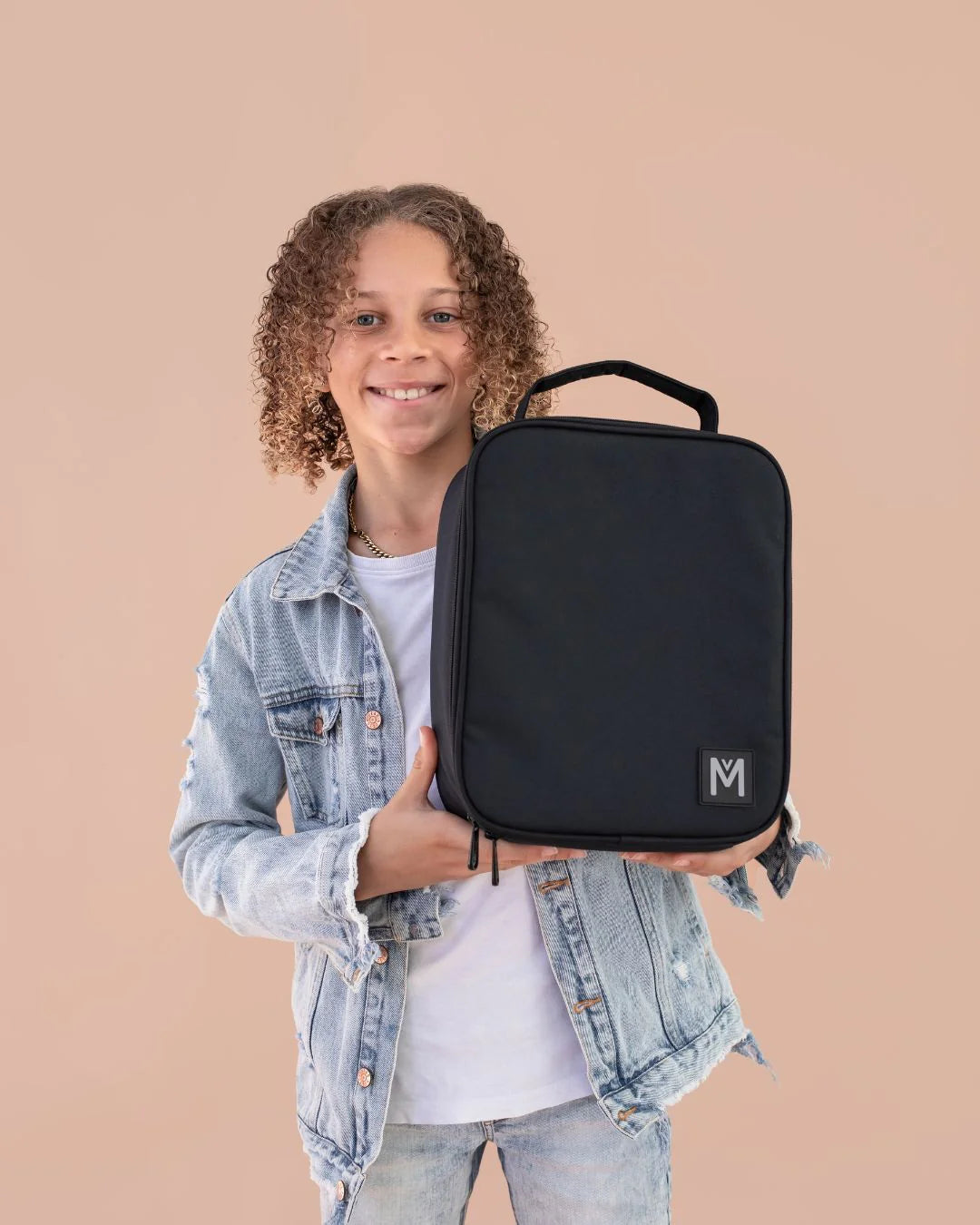 Torba termiczna MontiiCo Midnight L – dwie komory, wkład chłodzący, wodoodporna i trwała, kolor: czarna