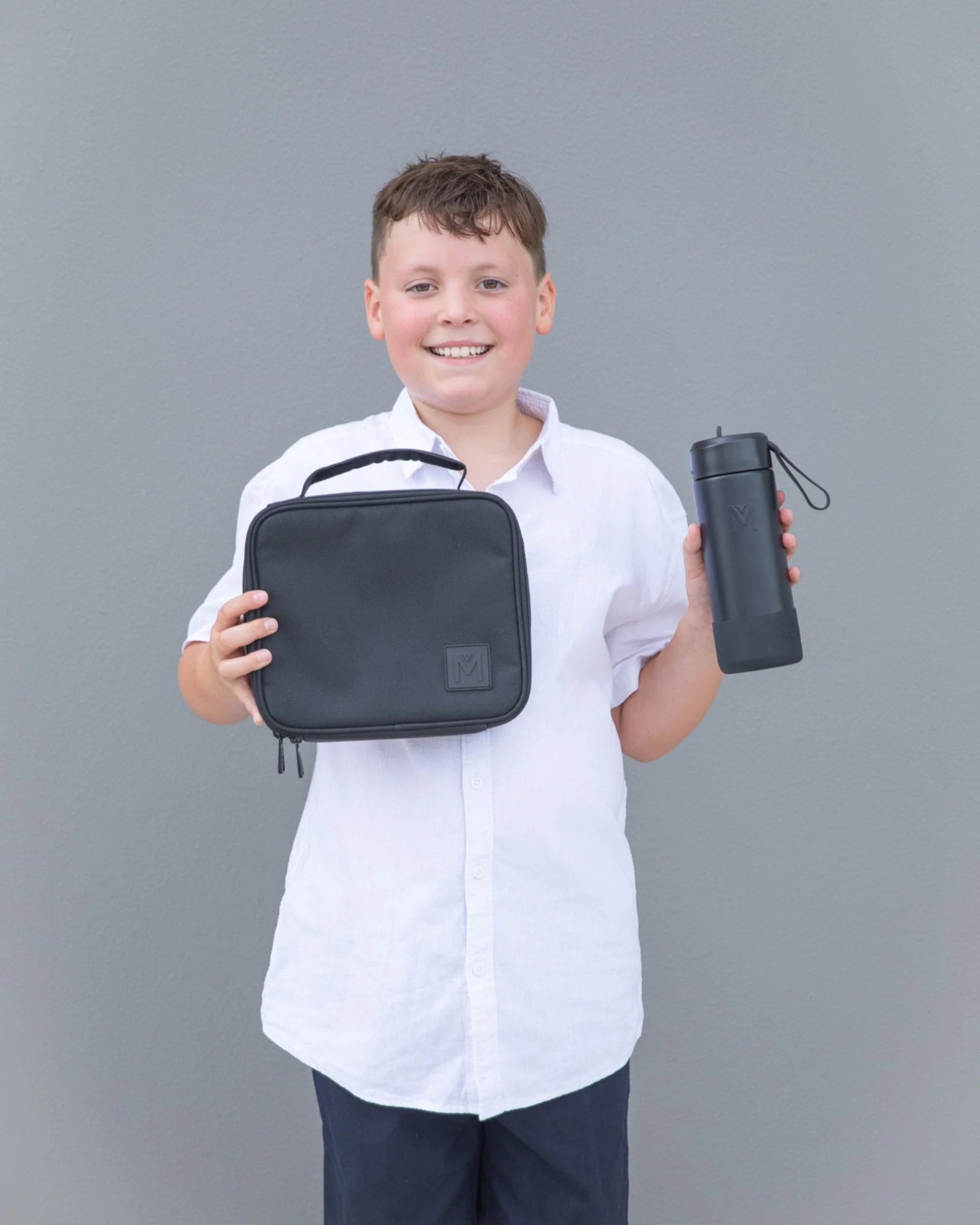 Torba termiczna MontiiCo Midnight M – dwie komory, wkład chłodzący, wodoodporna i trwała, kolor: czarna