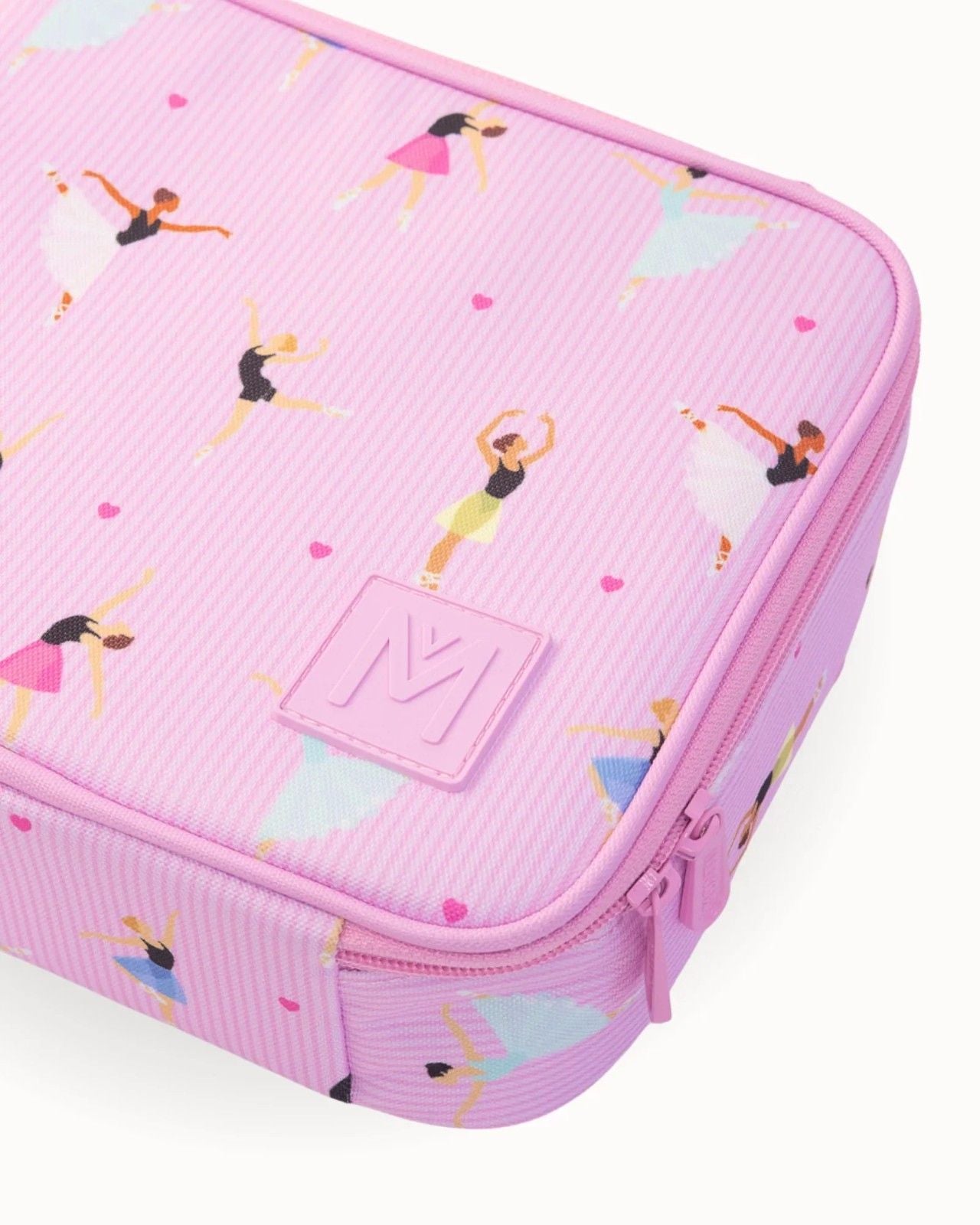 Torba lunchowa Montiico z wzorem tancerek z solidnymi, dwustronnymi zamkami