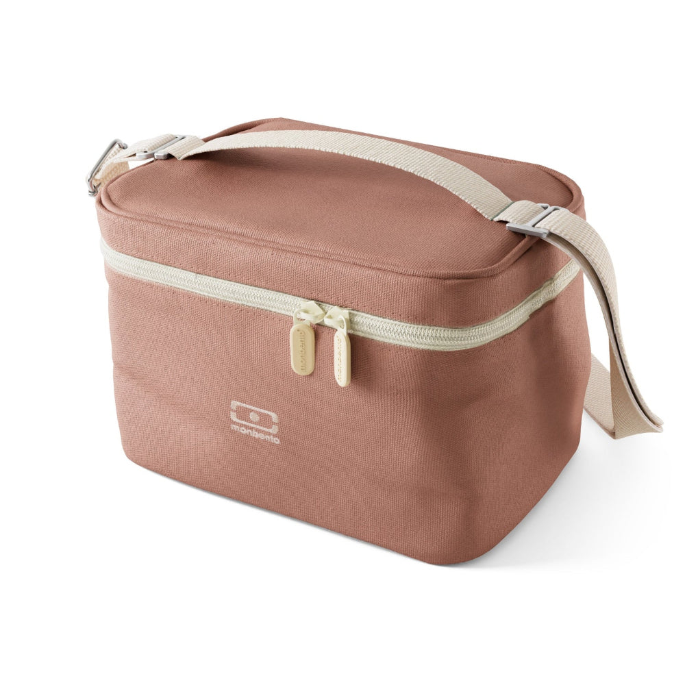 Monbento Arctic Pink Moka – torba termiczna do lunchboxa, utrzymuje temperaturę posiłków, lekka i stylowa do pracy, szkoły i podróży, kolor: różowy