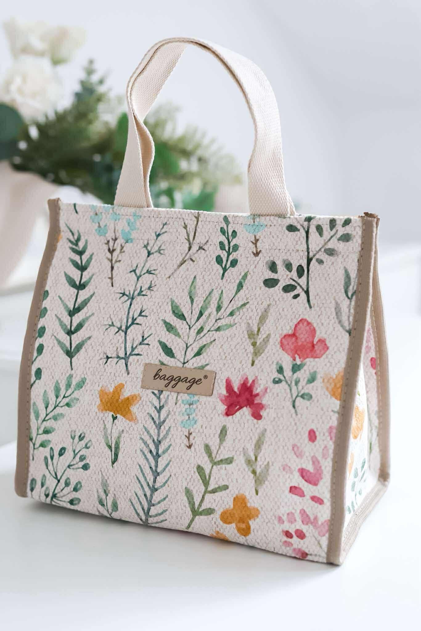 Izolowana torba na jedzenie Baggage Botanic z warstwą termoizolacyjną