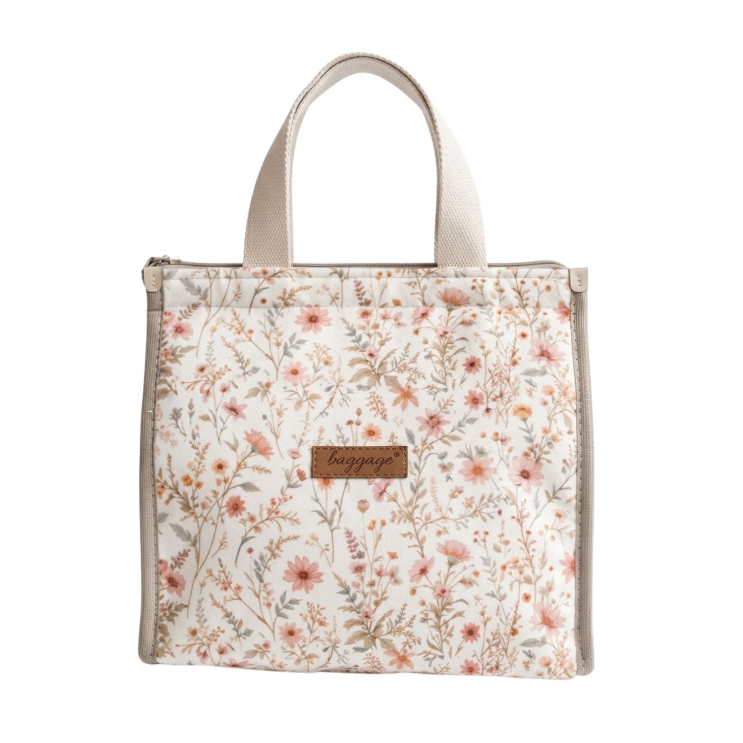 Torba termiczna na lunch Baggage Łąka z motywem kolorowych kwiatów