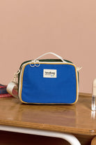 Torba termiczna z paskiem Elsa Hindbag - wygodna, eko, trwala, w stylu retro, izolacja termiczna, 100% bawełna organiczna, kolor: niebieski