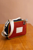 Torba termiczna z paskiem Elsa Hindbag - wygodna, eko, trwala, w stylu retro, izolacja termiczna, 100% bawełna organiczna, kolor: fioletowy