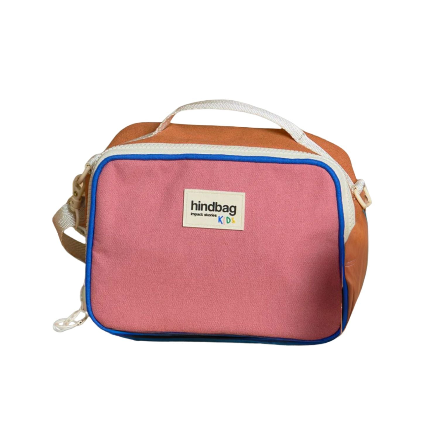 Torba termiczna z paskiem Elsa Hindbag - wygodna, eko, trwala, w stylu retro, izolacja termiczna, 100% bawełna organiczna, kolor: różowy