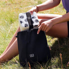 Monbento Lunchbag Black – trwała torba termiczna zapinana na sznurek bez BPA