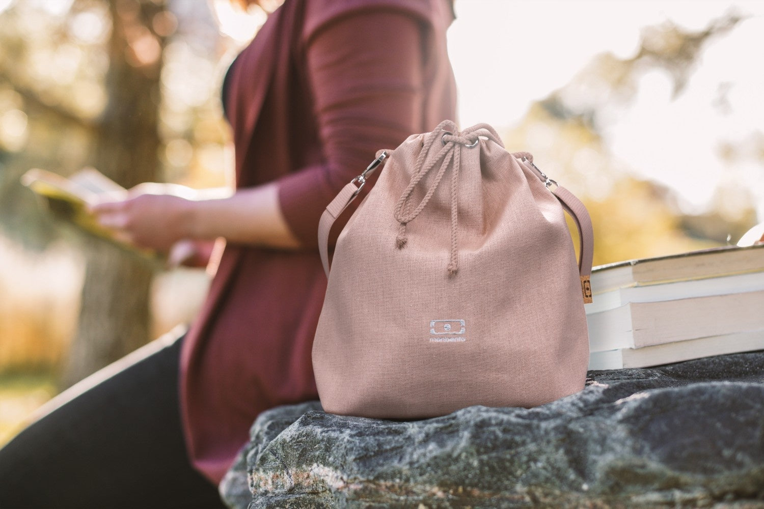 Monbento Lunchbag Pink Moka – wytrzymała torba termiczna wolna od BPA