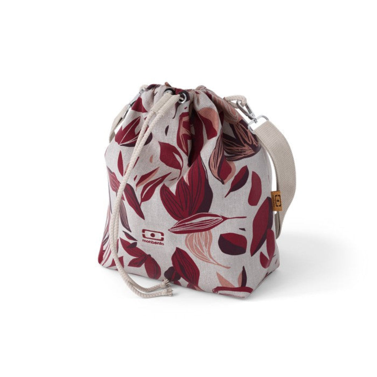 Monbento Lunchbag Red Vegetal – lekka, termoizolowana torba na lunch, idealna do szkoły, pracy i na wycieczki.