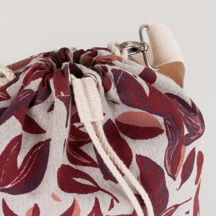 Monbento Lunchbag Red Vegetal – lekka, termoizolowana torba na lunch, idealna do szkoły, pracy i na wycieczki.
