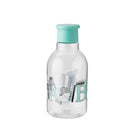 Turkusowa butelka na smoothie i wodę RIG-TIG DRIK-IT Turqouise - lekka i szczelna butelka z tritanu, szeroki wlew, ekologiczna, ze wzorem Muminków.