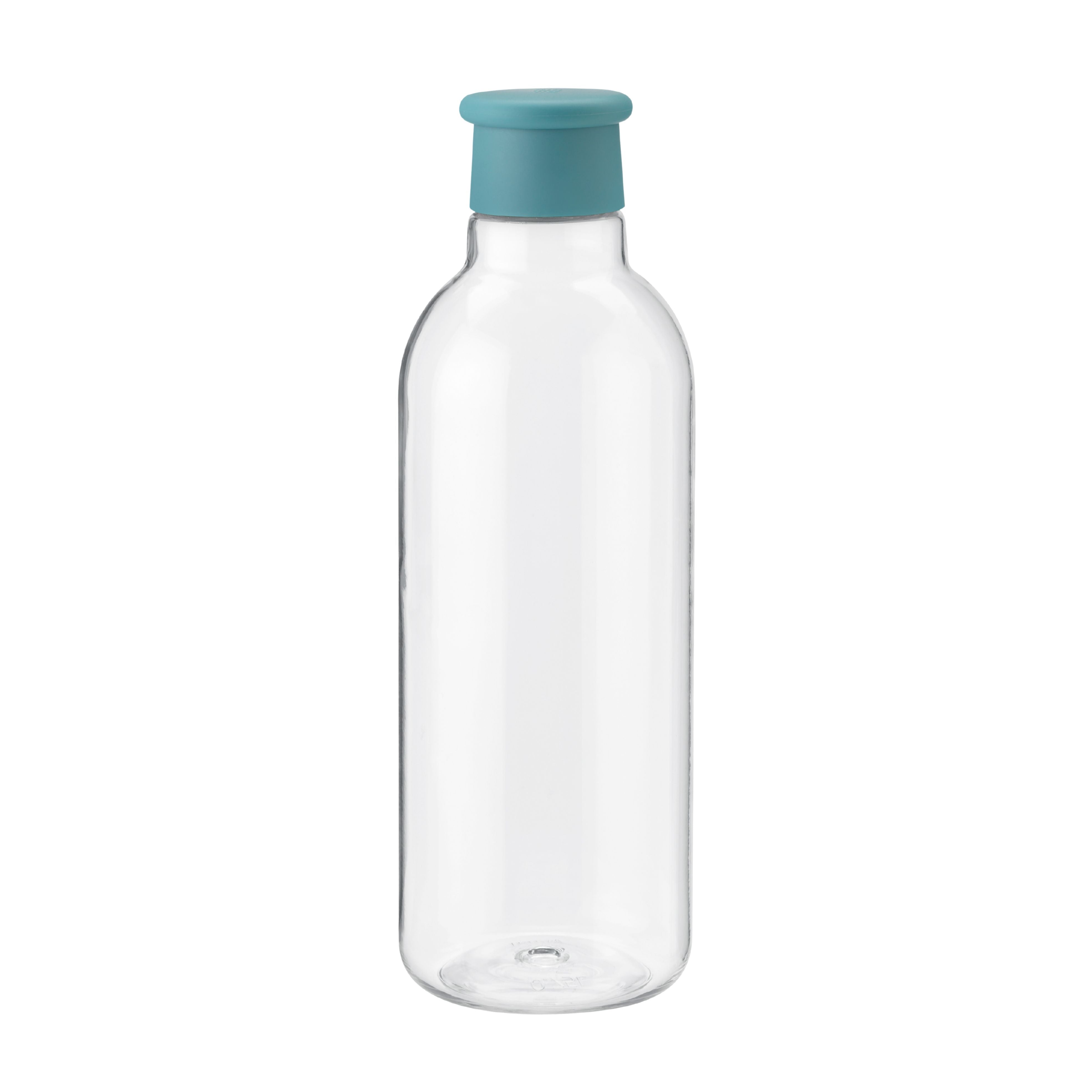 Butelka na wodę RIG-TIG DRINK IT Aqua - 750 ml, tritanowa, lekka, szczelna i ekologiczna. Minimalistyczna butelka wielorazowa w niebieskim odcieniu.