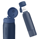 Wessper Actitex™ Blue – lekka, tritanowa butelka filtrująca z filtrem Actitex™, pojemna, 1 l,  wolna od BPA, odporna, szczelna i ekologiczna, kolor: niebieska