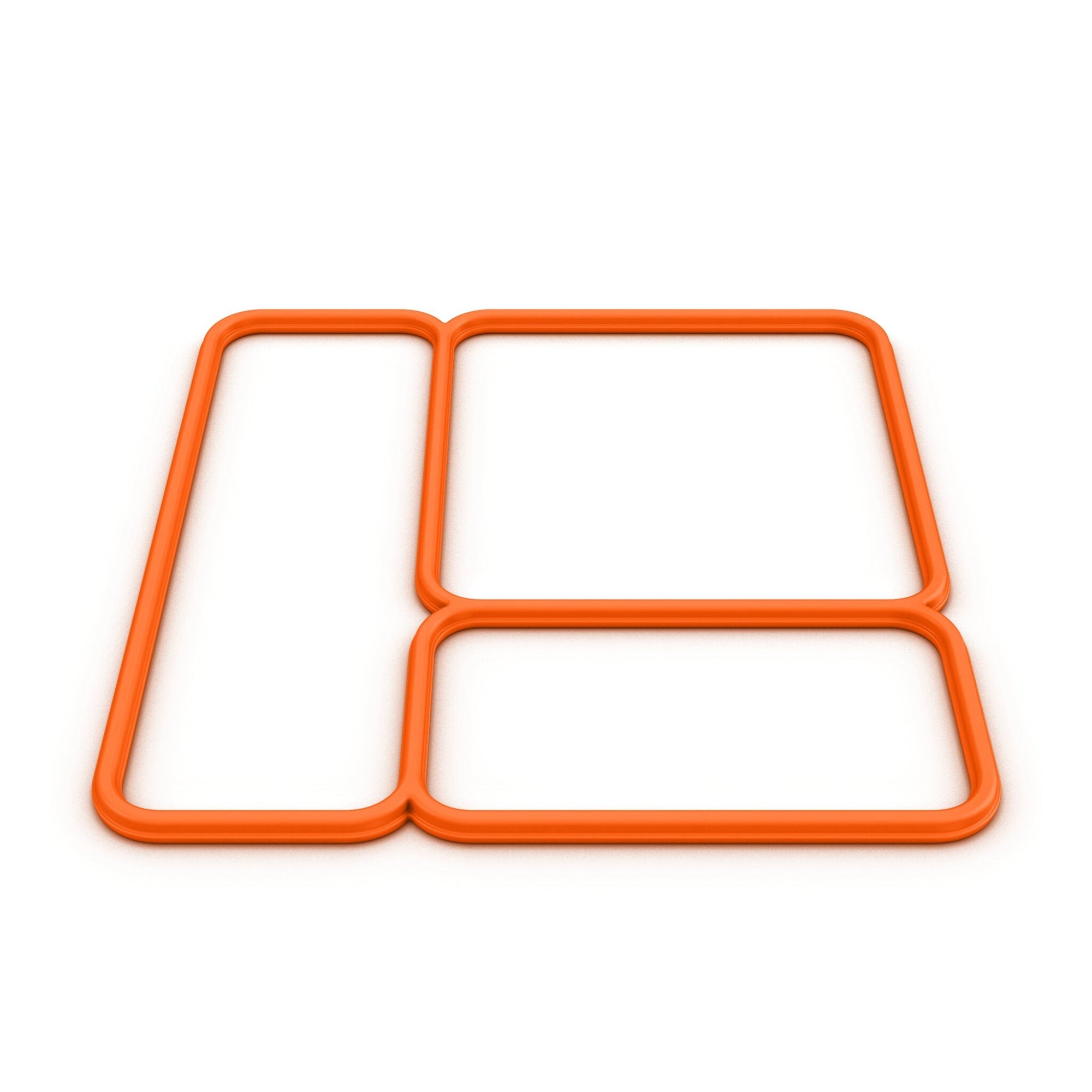 Uszczelka do śniadaniówki OmieBox – silikonowa, szczelna i bezpieczna, w kolorze Poppy Orange