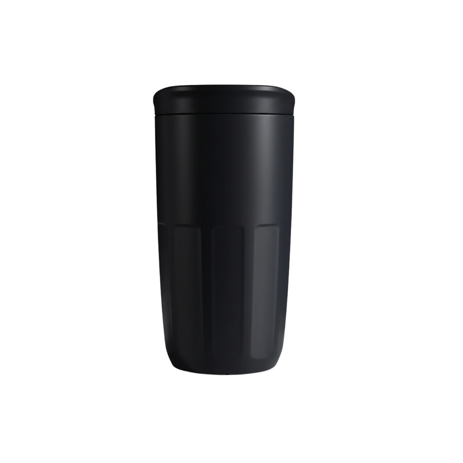 Wessper FIKA kubek wielorazowy 400 ml czarny –  na kawę i herbatę na wynos, bezpieczny, z pokrywką, do ciepłych i zimnych napojów, do zmywarki.