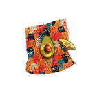 Woskowijka do kanapek BeePack® M Cats – ekologiczne, wielorazowe opakowanie na żywność z naturalnych materiałów, zero plastiku, wzór: koty