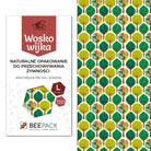 Woskowijka do kanapek BeePack® L – ekologiczne, wielorazowe opakowanie na żywność z naturalnych materiałów, zero plastiku, wzór: las