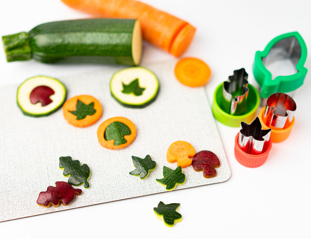 Wykrawacze Lekkabox liście – zestaw 3 rozmiarów, stal nierdzewna, bezpieczne uchwyty, idealne do owoców, warzyw, kanapek i ciasteczek