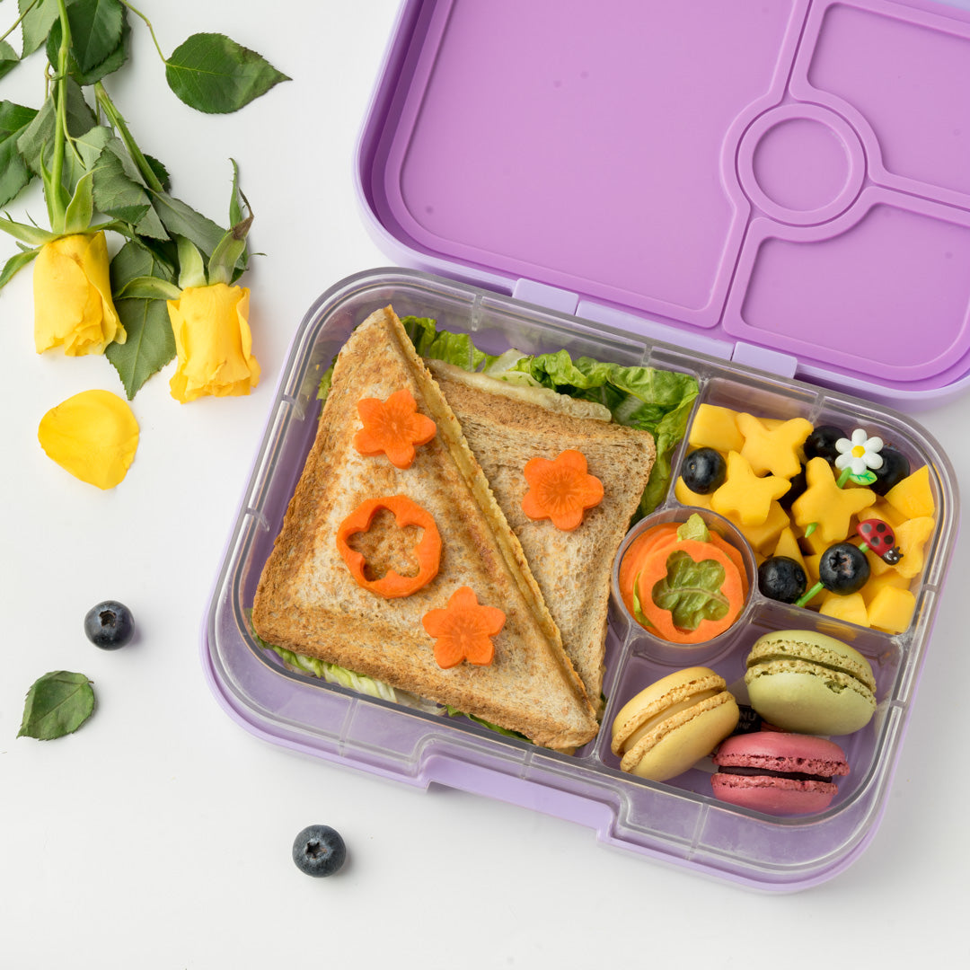 Wykrawacze Lekkabox kwiaty – zestaw 5 rozmiarów, stal nierdzewna, bezpieczne uchwyty, idealne do owoców, warzyw, kanapek i ciasteczek