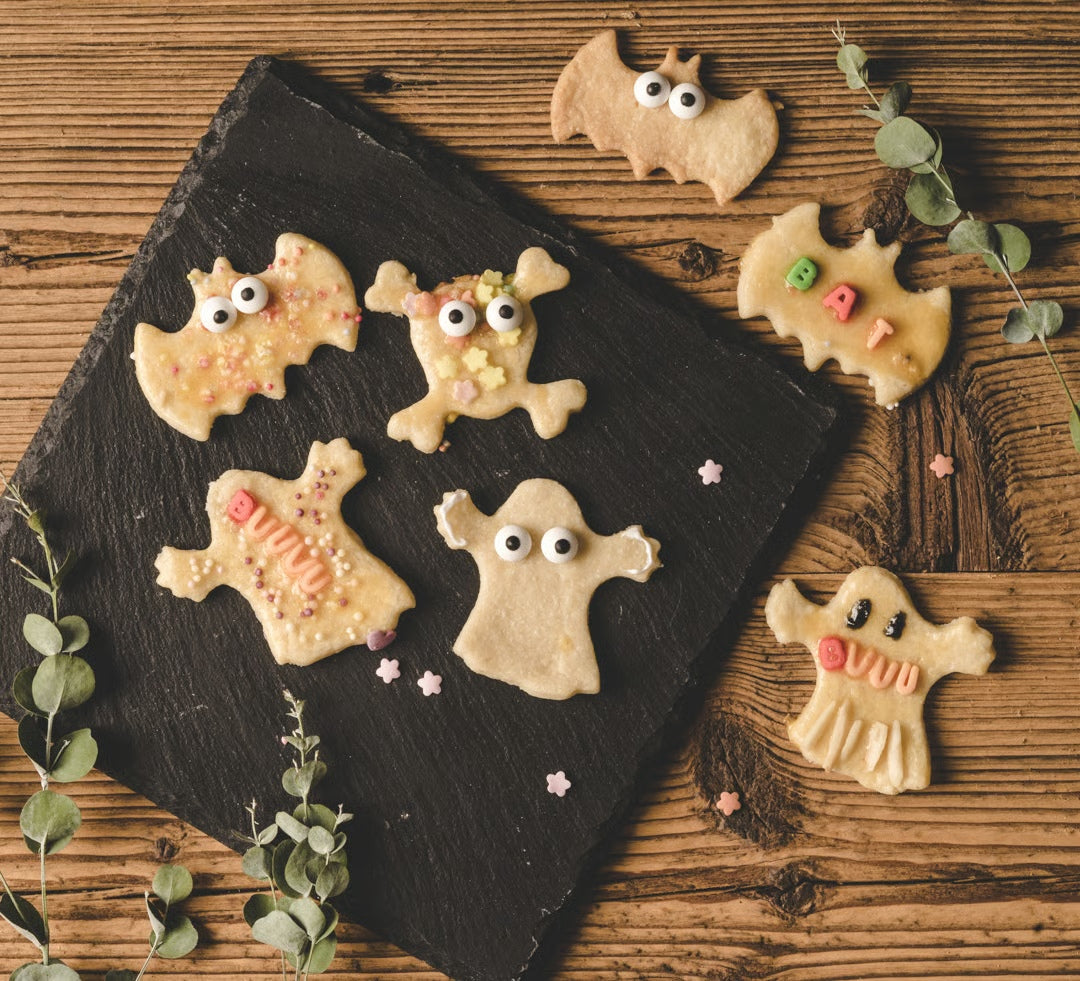 Wykrawacze Lekkabox Halloween – zestaw 3 rozmiarów, stal nierdzewna, bezpieczne uchwyty, idealne do owoców, warzyw, kanapek i ciasteczek