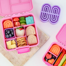 Wykrawacze do kanapek Lunch Punch – ekologiczne, 100% recykling, idealne na szkolne śniadania i pikniki, wzór: tęcze