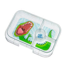 Wymienna tacka do lunch boxa Yumbox Panino Dinosaur - 5 przegródek, tritan, bez BPA, do zmywarki; wzór: dinozaury