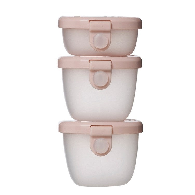 Szczelne pojemniki B.box Berry – 3 sztuki na owoce, jogurty i sosy. Łatwe w użyciu, bezpieczne, do szkoły i na wycieczkę