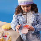 Szczelne pojemniki B.box Berry – 3 sztuki na owoce, jogurty i sosy. Łatwe w użyciu, bezpieczne, do szkoły i na wycieczkę