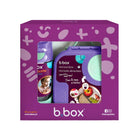 Fioletowy zestaw mini lunch box + butelka tritanowa ze słomką Lilac Pop - lekki, szczelny, wytrzymały tritan, idealny dla dzieci, dopasowany kolorystycznie, łatwe otwieranie, bezpieczne materiały