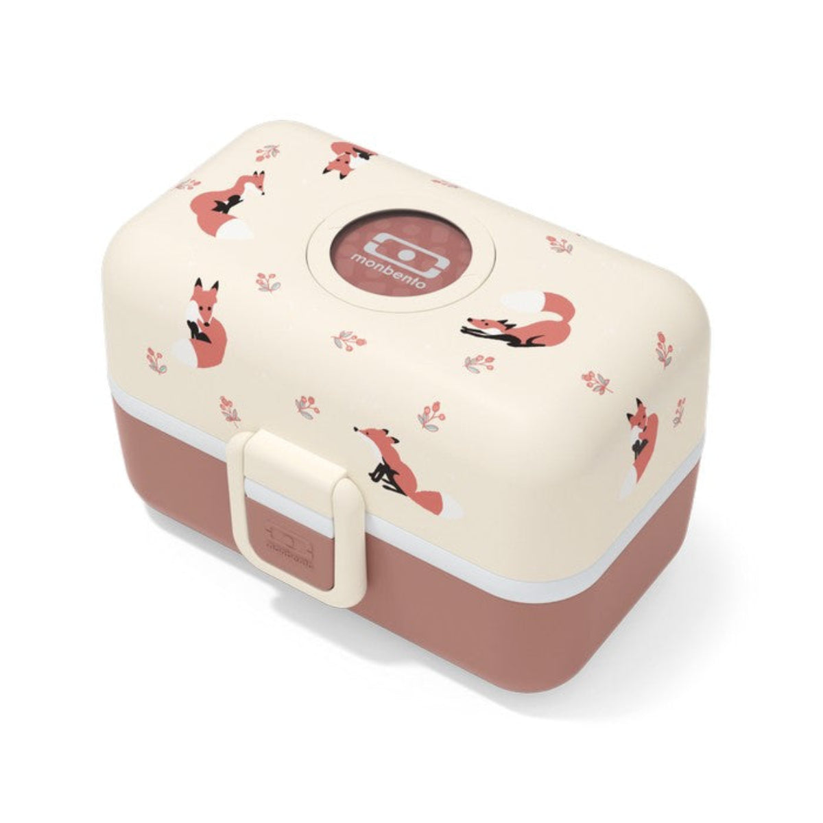 Monbento Kids Gift Box – zestaw lunchbox 850 ml i butelka 330 ml, bez BPA, lekki, bezpieczny i uroczy dla dzieci, wzór: fox