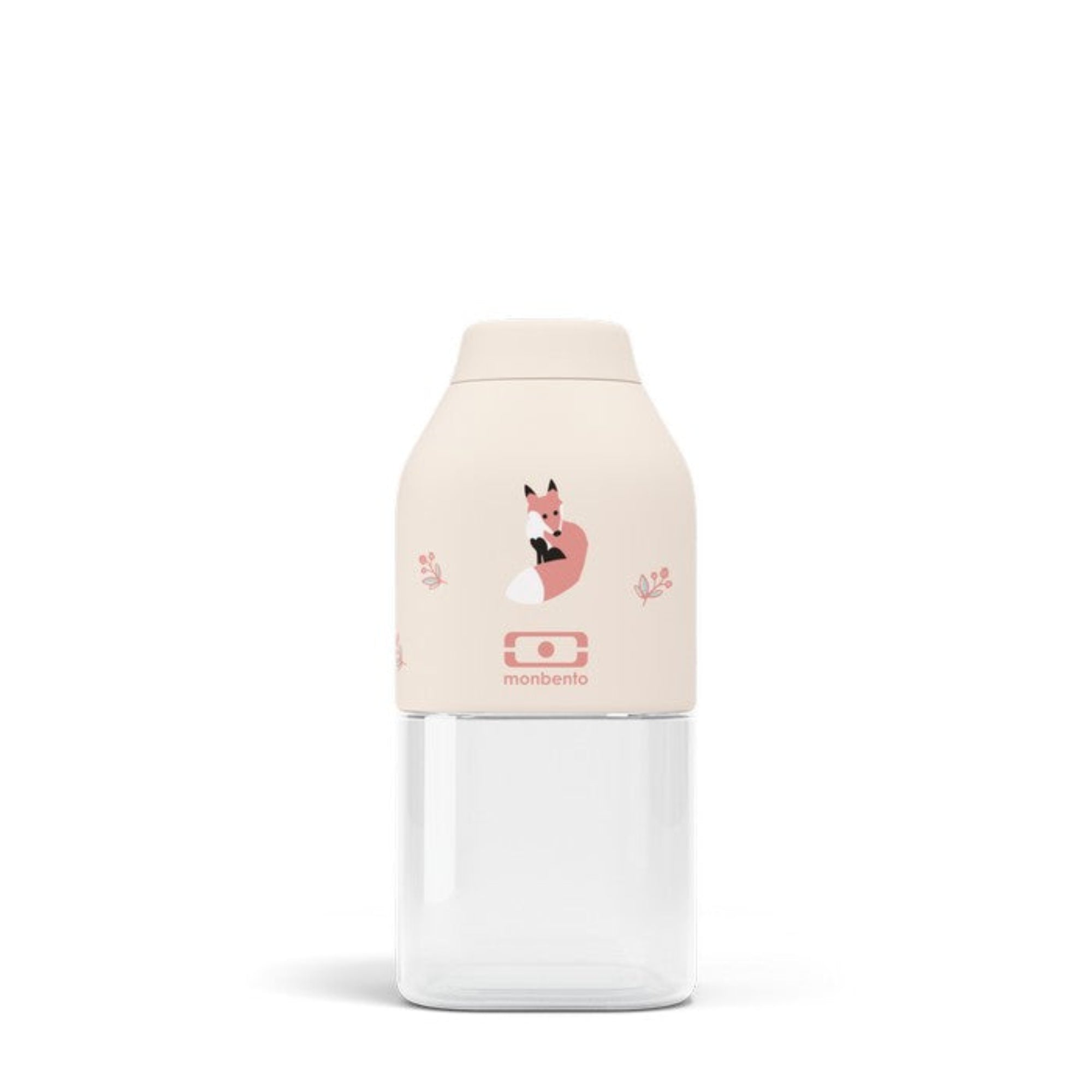 Monbento Kids Gift Box – zestaw lunchbox 850 ml i butelka 330 ml, bez BPA, lekki, bezpieczny i uroczy dla dzieci, wzór: fox