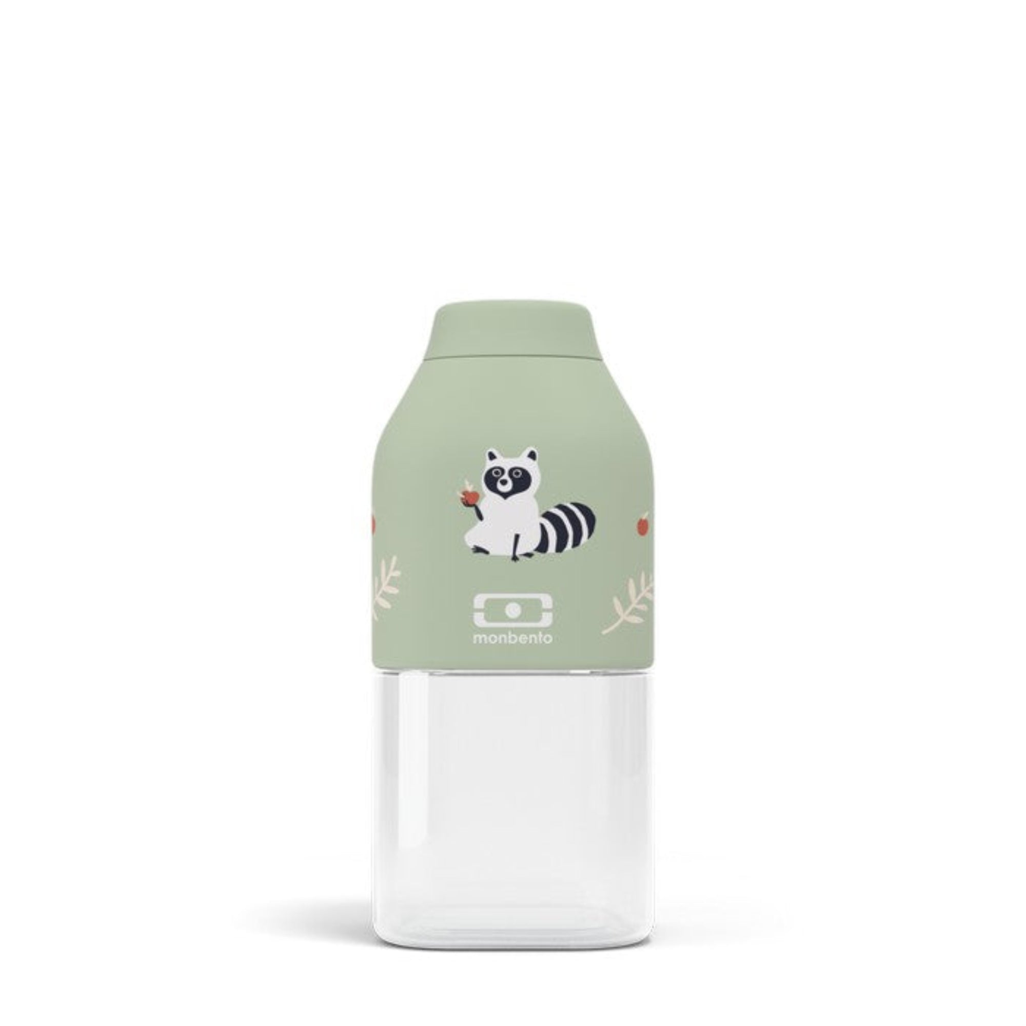 Monbento Kids Gift Box – zestaw lunchbox 850 ml i butelka 330 ml Racoon, bez BPA, lekki, bezpieczny i uroczy dla dzieci, wzór: racoon