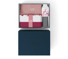 Monbento Gift Box Magnolia – zestaw prezentowy, lunchbox 1 L, butelka 0,5 L i torba, zestaw sztućców, szczelny, stylowy i idealny na prezent, kolor: różowy