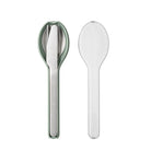 Mepal Ellipse zestaw sztućców w etui – widelec, nóż, łyżka, stal nierdzewna, kolor: nordic sage