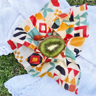 Zestaw woskowijek do kanapek BeePack®  – ekologiczne, wielorazowe opakowania na żywność z naturalnych materiałów, zero plastiku, wzór: geometria