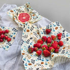 Zestaw woskowijek do kanapek BeePack®  Twings – ekologiczne, wielorazowe opakowania na żywność z naturalnych materiałów, zero plastiku, wzór: gałązki