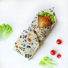 Zestaw woskowijek do kanapek BeePack®  Twings – ekologiczne, wielorazowe opakowania na żywność z naturalnych materiałów, zero plastiku, wzór: gałązki