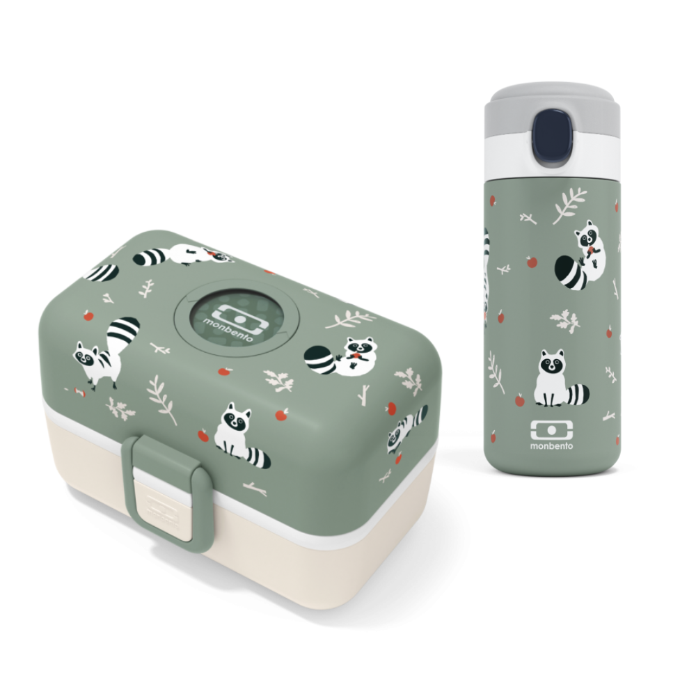 MONBENTO SET zestaw prezentowy dla dzieci, Racoon Monbento Lunch Boxes & Totes | TwójLunchBox